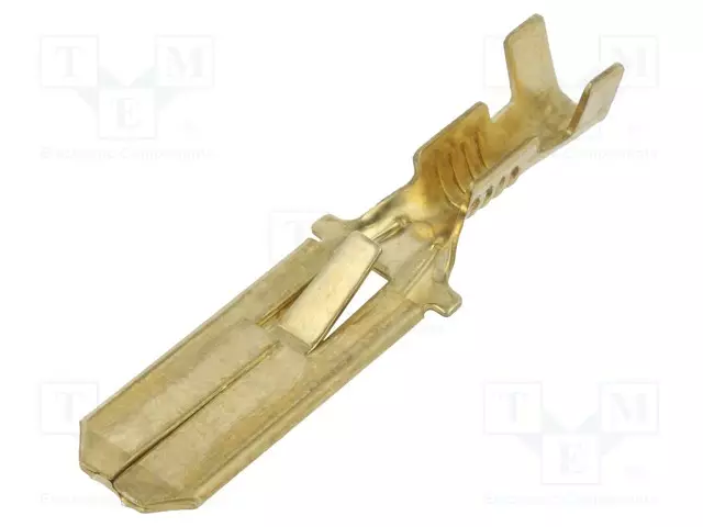 PURISTUSLIITIN - LITTEÄ - 6,3MM - 0,8MM - UROS-0,5÷1,5MM2 - PURISTETTAVA - Eristämättömät liittimet - 6712.00.3 - 1