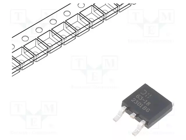 REGULAATTORI LDO,LINEAARINEN,SÄÄTÄMÄTÖN - 1,8V - LDO säätämätt. jännitestabilisaattorit - AP7363-18D-13 - 1
