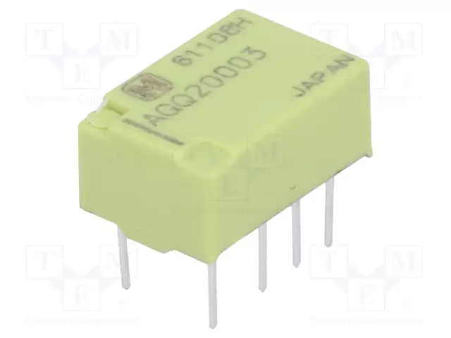 RELE - DPDT - UKELAN: 3VDC - IKOSKETINTEN MAX: 2A - Pienoisreleet - AGQ20003 - 1