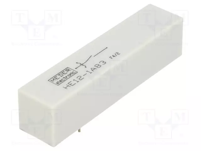RELE: TYHJIÖRELE - SPST-NO - UKELAN: 12VDC - 5A - MAX.7,5KVDC - 50W - PCB - Reedreleet - HE121A83 - 1