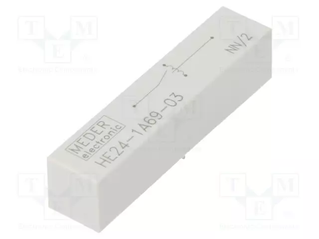 RELE: TYHJIÖRELE - SPST-NO - UKELAN: 24VDC - 5A - MAX.10KVDC - 50W - PCB - Reedreleet - HE24-1A69-03 - 1