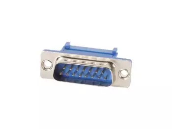 SUBD CONNECTOR FOR FLATCABLE, STRAIGHT, WITH FLANGE, 2.54mm, 15P MALE - D liittimet lattakaapeliin - CC053 - 1
