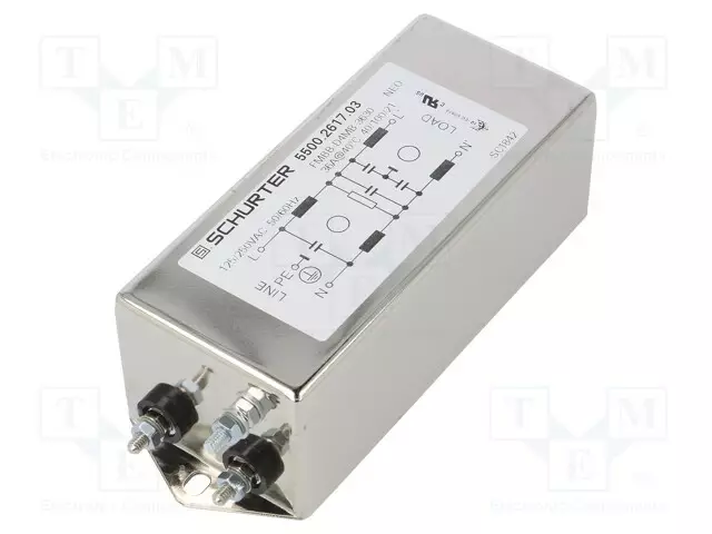 SUODATIN: HÄIRIÖSUOJA-YKSIVAIHEINEN - 250VAC - CX: 2,2UF - CY: 4,7NF - Häiriönpoistosuotimet - 5500.2617.03 - 1