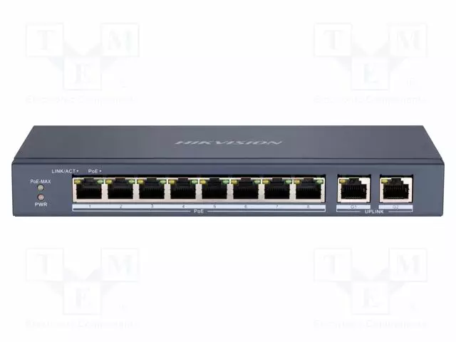 SWITCH POE ETHERNET - HALLITSEMATON - PORTTIEN LUKU: 10 - 48VDC - Teollisuusverkot - 6941264044413 - 1