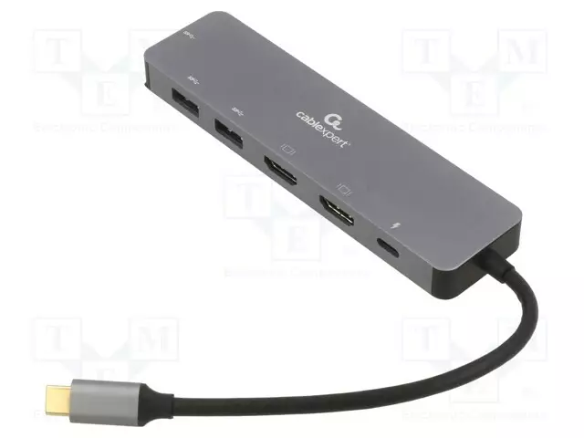 USB HUB - USB 3.1 GEN 1 - CABLEXPERT - PNP - HARMAA - PORTTIEN LUKU: 6 - Tietokonetarvikkeet - muut - A-CM-COMBO3-03 - 1