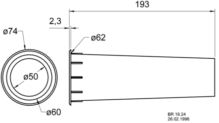BASSOREFLEKSIPUTKI - Refleksiputket - BR19.24 - 2