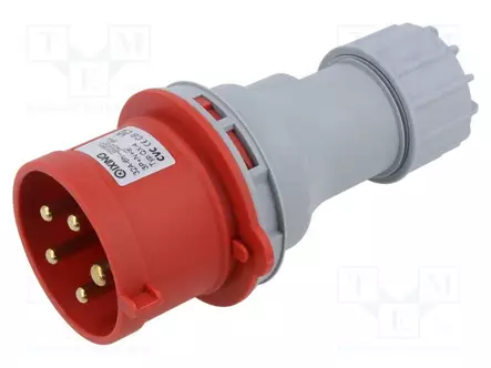 KOJELIITIN UROS - 32A - 400V - IEC 60309 - IP44 - PIN: 5 - AC liittimet ja rungot - QX-4 - 1