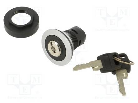 KYTKIN: KIERTO- ID-AVAIMELLA - 22MM - ASENNOT: 2 - IP65 - AS: 2 - Taulukytkimet, standardi 22mm - RRJSSA14 - 1