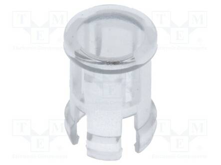 LED-LINSSI - PYÖREÄ - POLYKARBONAATTI - LÄPINÄKYVÄ - 5MM - UL94V-2 - Linssit LEDeille - FIX-LC5-4 - 1