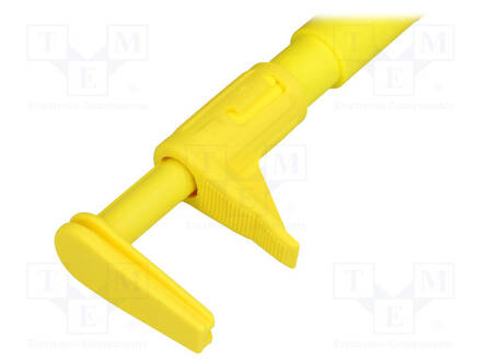 MITTAUSKOUKKU - KROKOTIILI - 5A - 1KVDC - KELTAINEN - 4MM - Testauskoukut - GRIP-F-24 - 2