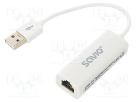 USB ADAPTERI ETHERNETILLE - USB 2.0 - PNP - VALKOINEN - Tietokonetarvikkeet - muut - SAVKABELCL-24 - 1