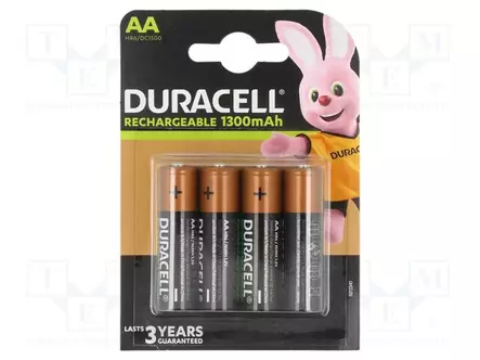 AKKU: NI-MH - AA - 1,2V - 1300MAH - KUPLAPAKKAUS - 4KPL - Akut - ACCU-R6-1300DR-B4 - 1