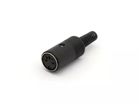 DIN JATKOLIITIN 5-NAP MUSTA - Plugit ja jakit - CA084 - 1