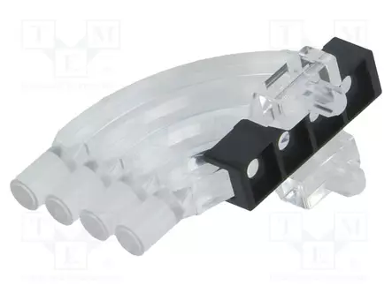 LED-VALOKUIDUT - MOD.MÄÄRÄ: 4 - PYÖREÄ - ETUOSA: KUPERA - LED valojohtimet - 1276.2004 - 1