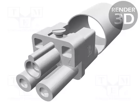 HDC-LIITTIMEN SISÄOSA - NAARAS - 40A - 830V - HAN Q - PIN: 3 - HARTING liittimet - 09120022754 - 1