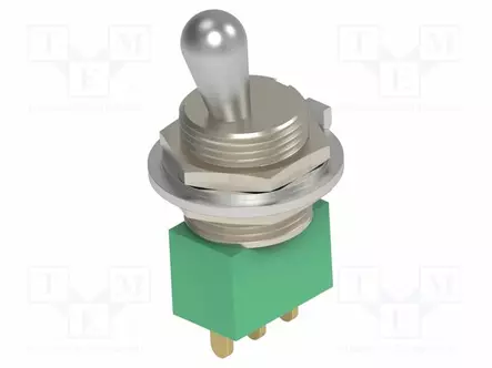 VIPUKYTKIN - ASENNOT: 3 - SP3T - (ON)-OFF-(ON) - 3A/250VAC - 4A/28VDC - MT - Vipukytkimet - 1-1437559-4 - 1