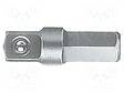ADAPTERI - PESÄN KOOT-TUUMA: 1/4" - PISTORASIAN TYYPPI: NELIÖ - 3/8" - Ruuvauskärjet - WIHA.04204 - 1