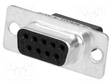 D-SUB LIITIN - PIN: 9 - N LIITINAARAS - JOHTOON - SUORA - PURISTUS - D liittimet - HDP20-1645314 - 1