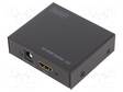 HAAROITIN - HDCP 1.3 - TOIMINTAMOODIN TILA: LED - MUSTA - HDMI, DVI, DisplayPort johdot - DS-46304 - 1