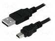 KAAPELI - USB 2.0 - USB A PISTOKE,USB B PIENOISPISTOKE - 1,8M - USB kaapelit ja adapterit - CU0014 - 1