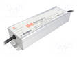 VIRTALÄHDE: IMPULSSI - LED - 185W - 24VDC - 7,8A - 90÷305VAC - 127÷431VDC - LED teholähteet - HLG-185H-24 - 1
