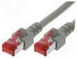 PATCH KAAPELI - S/FTP - CAT: 6 - RJ45-PISTOKE,MOLEMMIN PUOLIN - LANKA - CU - RJ45 Ethernet kaapelit - HELUKAT-82864 - 1