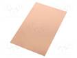 PIIRILEVY FR4 - LASIKUITU-EPOKSI - 2,4MM - L: 160MM - W: 100MM - Piirilevyt 1-puoleiset - LAM100X160E2.4 - 1
