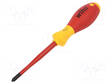 SCREWDRIVER: INSULATED - SLIM - PHILLIPS - PH2 - BLADE LENGTH: 100MM - Ruuvimeisselit ja sarjat - WIHA.35394 - 1