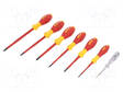 SCREWDRIVER: INSULATED-SET - INSULATED - PHILLIPS,SLOT - 1KVAC - Ruuvimeisselit ja sarjat - WIHA.00834 - 1