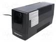UPS VIRTALÄHDE - 600W - 1KVA - 220÷230V - SCHUKO X2 - 275X92X140MM - UPS ja tietokeneen virtalähteet - QOLTEC-53774 - 1