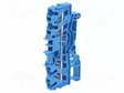 LIITIN: KISKO-DIN-KISKOLLE - JOUSIPURISTIN - SININEN - 22AWG÷12AWG - Kiskoliittimet - 2002-1404 - 1