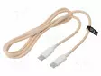 KAAPELI - USB 2.0 - USB C PISTOKE,MOLEMMIN PUOLIN - 1M - PINKKI - 60W - USB kaapelit ja adapterit - CU0344 - 1