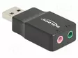 PC-KORTTI: ÄÄNI - USB 2.0 - PNP - MUSTA - Tietokonetarvikkeet - muut - DELOCK-66634 - 2