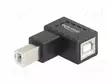 ADAPTERI - USB 2.0 - USB B RASIA,USB B-PISTOKE 90° YLÄ-/ALA- - USB kaapelit ja adapterit - DELOCK-67204 - 1