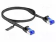 PATCH KAAPELI - U/FTP - CAT: 6A - RJ45-PISTOKE,MOLEMMIN PUOLIN - 0,5M - RJ45 Ethernet kaapelit - DELOCK-80174 - 1