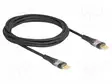 KAAPELI - USB 2.0 - USB C PISTOKE,MOLEMMIN PUOLIN - 2M - MUSTA - 100W - USB kaapelit ja adapterit - DELOCK-80764 - 1