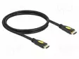 KAAPELI - HDMI 1.4,HIGH SPEED + ETHERNET - PIT: 1M - MUSTA - 28AWG - HDMI, DVI, DisplayPort johdot - DELOCK-82584 - 1