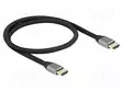 KAAPELI - HDMI-PISTOKE,MOLEMMIN PUOLIN - TEKSTIILI - PIT: 0,5M - HDMI, DVI, DisplayPort johdot - DELOCK-83994 - 1