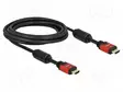 KAAPELI - HDMI-PISTOKE,MOLEMMIN PUOLIN - 4K,HEC,UHD 2160P - PIT: 3M - HDMI, DVI, DisplayPort johdot - DELOCK-84334 - 1