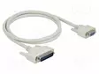 KAAPELI - D-SUB 25PIN PISTOKE,D-SUB 9PIN RASIA - PIT: 1M - BEIGE - Tietokonekaapelit ja -adapterit - DELOCK-84544 - 1