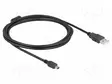 KAAPELI - USB 2.0 - USB A PISTOKE,USB B PIENOISPISTOKE - 2M - MUSTA - USB kaapelit ja adapterit - DELOCK-84914 - 1