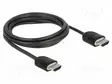 KAAPELI - HDMI-PISTOKE,MOLEMMIN PUOLIN - PIT: 2M - MUSTA - 30AWG - HDMI, DVI, DisplayPort johdot - DELOCK-84964 - 1