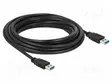KAAPELI - USB A PISTOKE,MOLEMMIN PUOLIN - KULLATTU - 5M - MUSTA - CU - USB kaapelit ja adapterit - DELOCK-85064 - 1