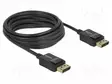 KAAPELI - DISPLAYPORT-PISTOKE,MOLEMMIN PUOLIN - DISPLAYPORT 1.4 - HDMI, DVI, DisplayPort johdot - DELOCK-85304 - 1