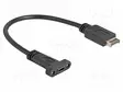 KAAPELI - USB C RASIA,USB TYPE-E KEY A PISTOKE - 0,25M - MUSTA - USB kaapelit ja adapterit - DELOCK-85454 - 1