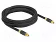 KAAPELI - TOSLINK-PISTOKE,MOLEMMIN PUOLIN - 3M - MUSTA - ØJOH: 8MM - Muut audio-videokaapelit - DELOCK-86594 - 1