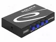 SWITCH - USB 2.0 - MUSTA - METALLI - TULO: USB B PISTORASIA X4 - USB kaapelit ja adapterit - DELOCK-87634 - 2