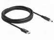 KAAPELI - USB C PISTOKE,DC 4,5/3,0 LIITIN - SUORA - MUSTA - 1,5M - DC virtakaapelit - DELOCK-87974 - 1