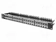 PATCH PANEL - KEYSTONE - MUSTA - PORTTIEN LUKU: 48 - 19" - RACK 19" - Tietokonetarvikkeet - muut - DN-91424 - 1