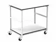 KÄRRY - ESD - W: 1000MM - D: 700MM - TERÄS - HARMAA (VAALEA) - 10KOHM÷100MOHM - ESD toimistotarvikkeet - ESD-CART04 - 1